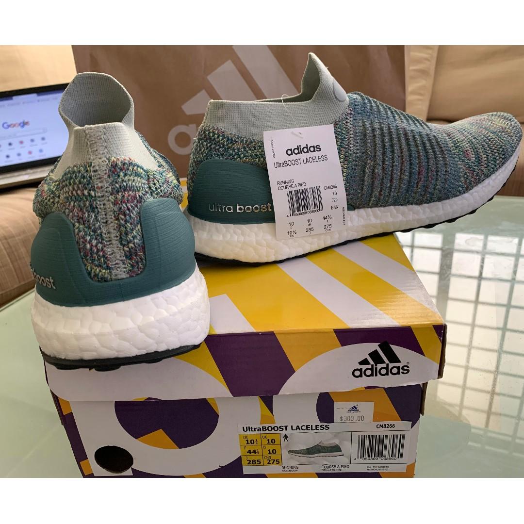 Adidas Ultraboost Laceless turqoise multi colour Men s Fashion Footwear Sneakers on Carousell