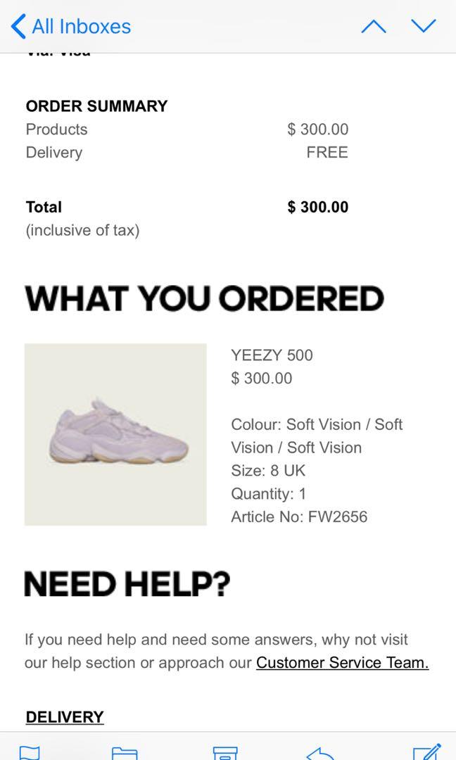 Adidas Yeezy 500 Soft vision, Men's Fashion, Footwear, Sneakers on Carousell