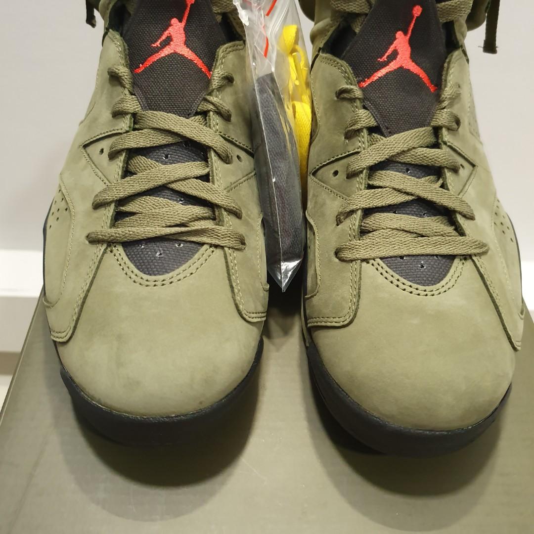 Medium olive jordan 6 sales