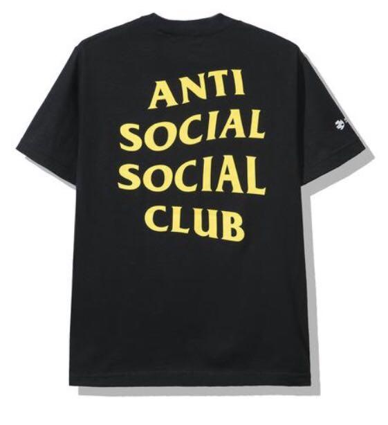 ASSC DHL tee t-shirt Black Large Anti Social Social Club, Men's Fashion ...