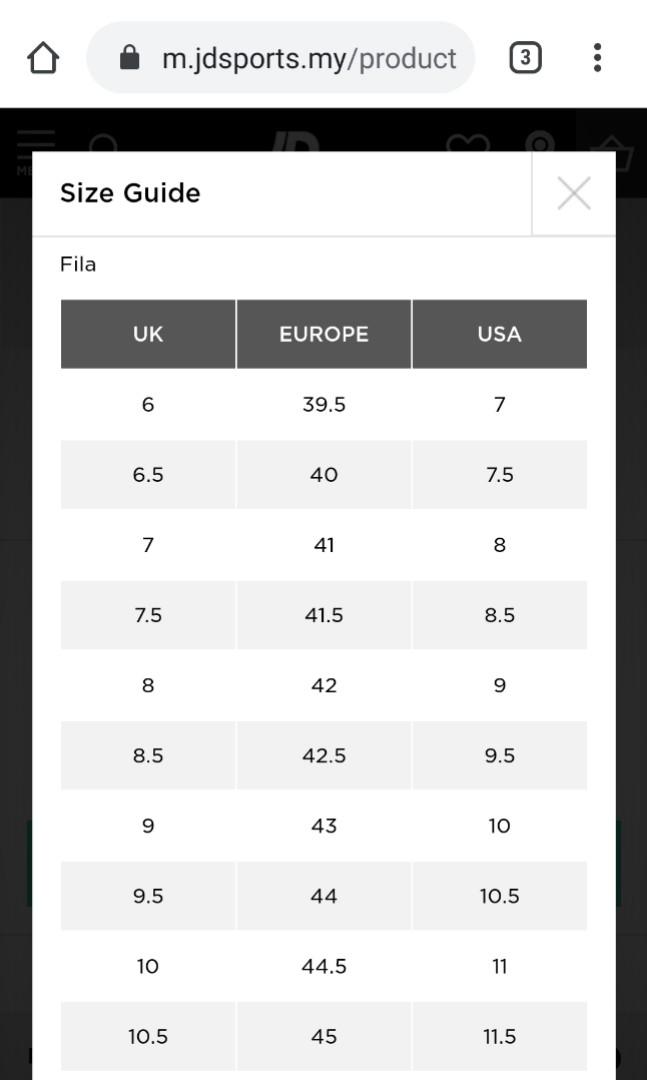 fila disruptor authentic