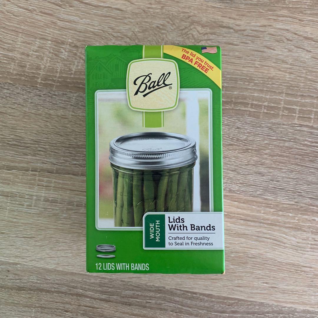 Ball Wide Maison Jar Canning Lids With Bands (12 lids), Furniture