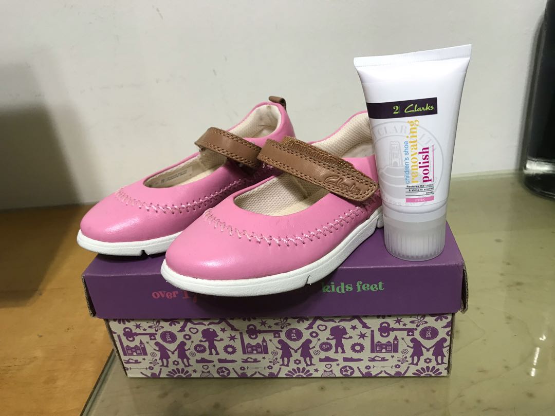 Pink shoe polish clarks hotsell