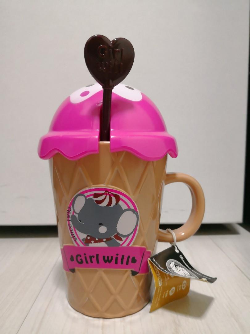 Girlwill Ice Cream Cup Mug With Spoon Everything Else On Carousell