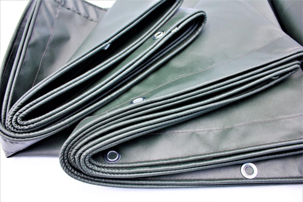 Express Nylon 8 Ft X 12 Ft Pvc Tarpaulin Vinylon Olive Green Ready Made Heavy Duty