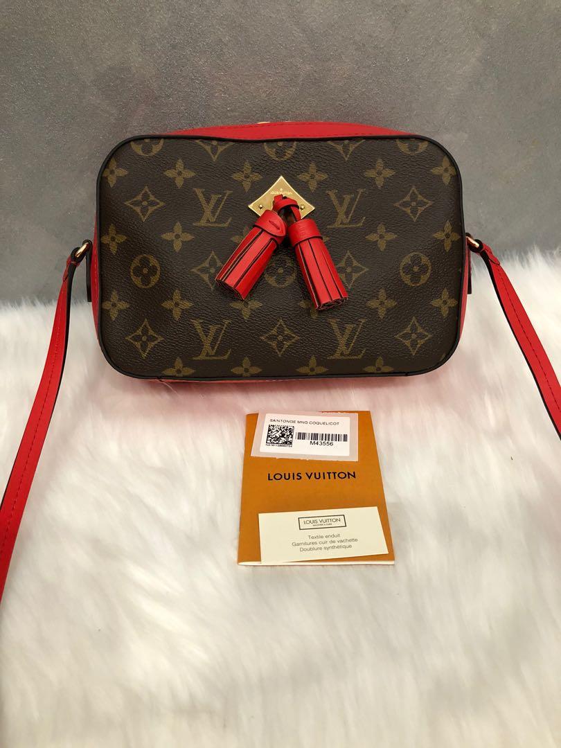 FINAL 1700$]Louis Vuitton Saintonge Red Bag, Luxury, Bags & Wallets on  Carousell