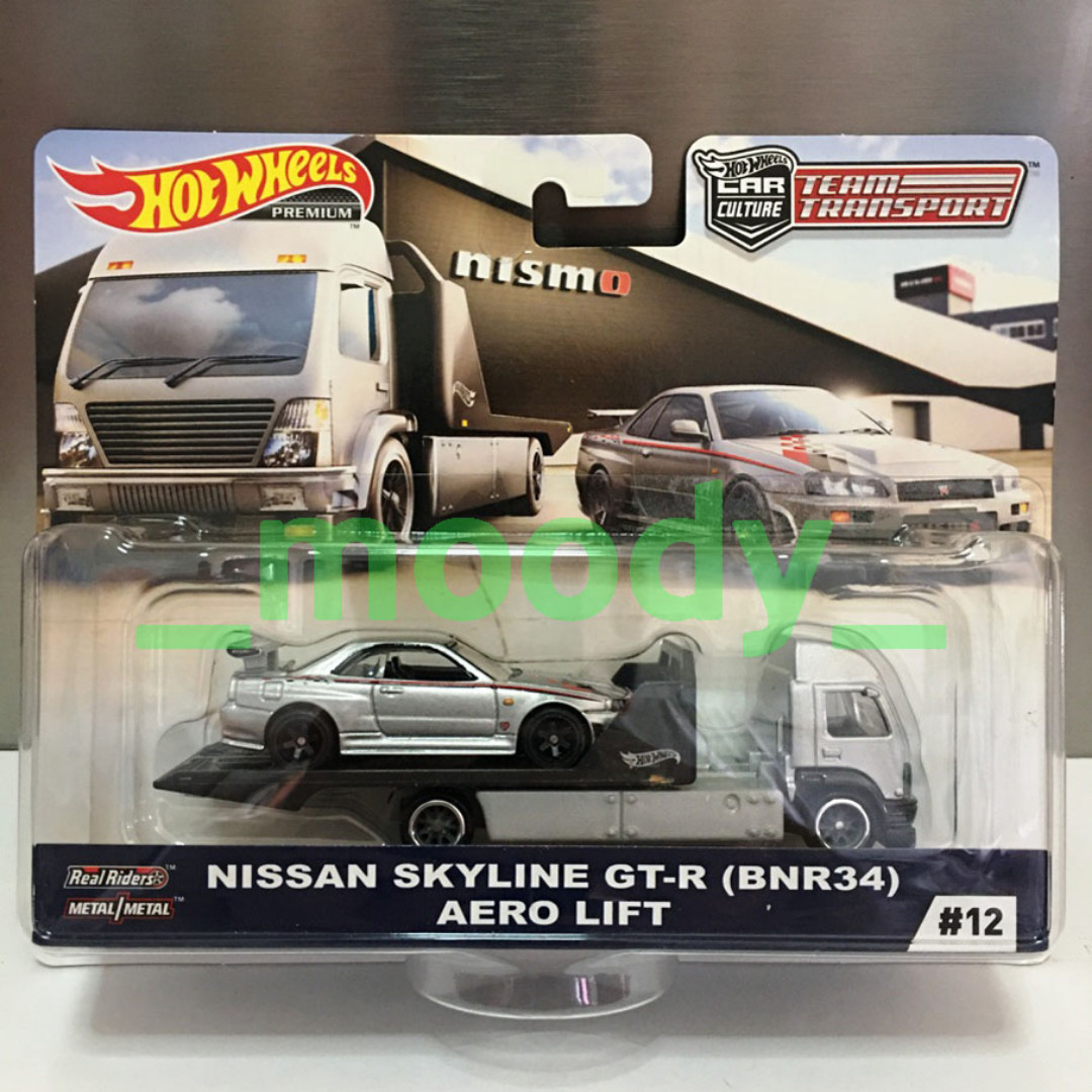 Toys And Hobbies Diecast And Toy Vehicles Hot Wheels Nissan Skyline Gtr R34 Aero Lift Team Transport 9871