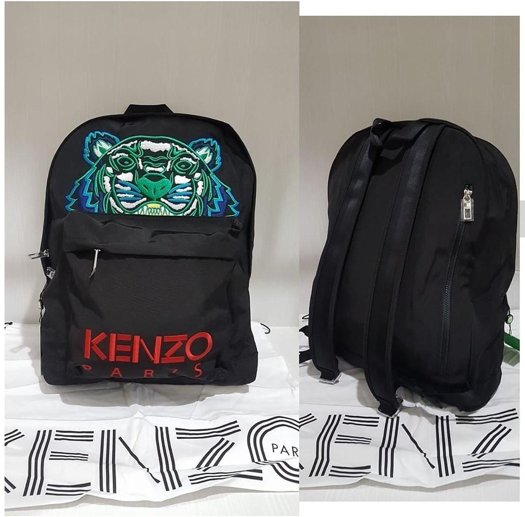 Kenzo Backpack XL Tiger 35 45 15 Fesyen Pria Tas Dompet