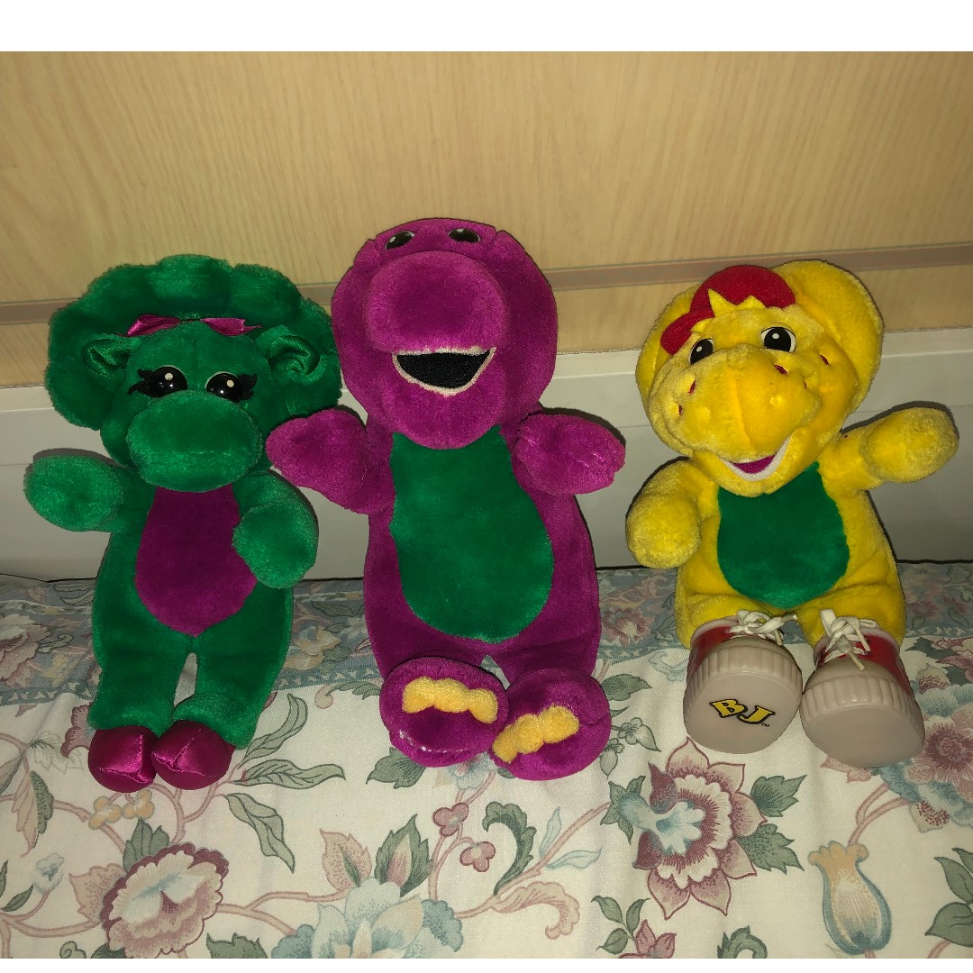 Lot of 3 Vintage Barney, Baby Bop, BJ Plush, Hobbies & Toys, Toys ...