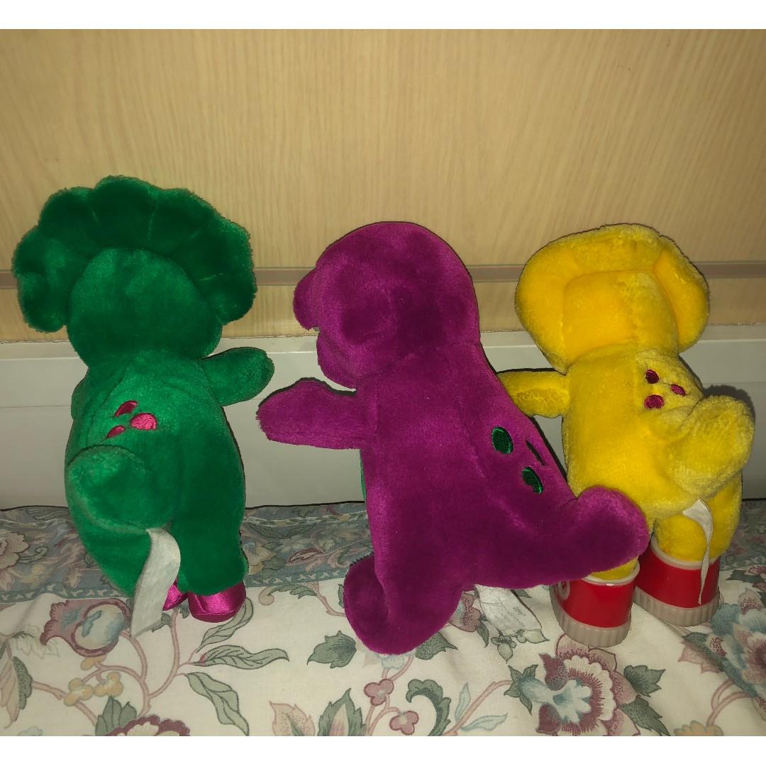 Lot Of 3 Vintage Barney Baby Bop Bj Plush Hobbies Toys Toys Games On Carousell