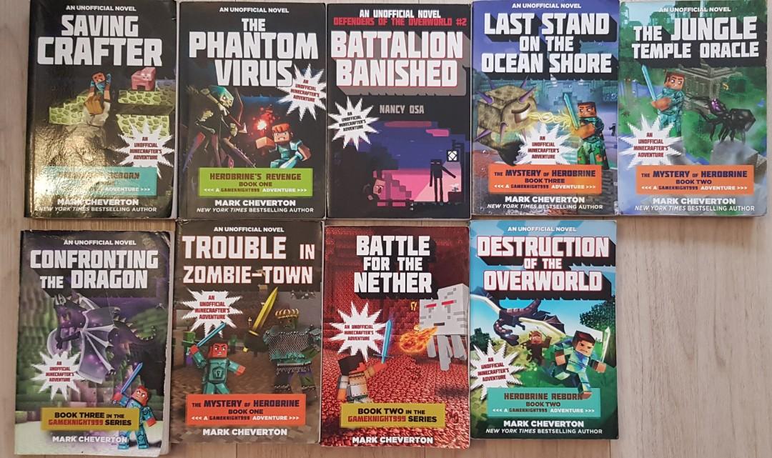 Minecraft Gameknight 999 adventure book series, Hobbies & Toys, Books