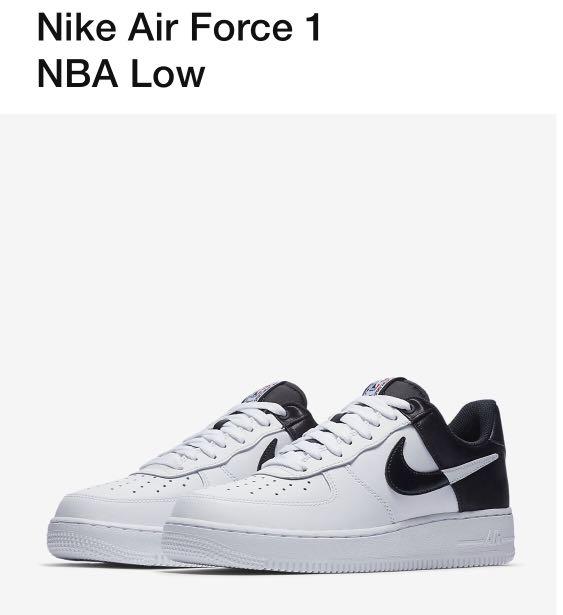 Nike Air Force 1 (NBA) - White Black 