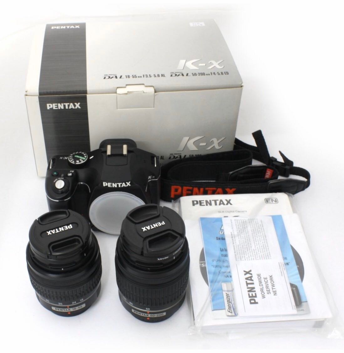 Pentax KX with twin lenses, Photography, Cameras on Carousell