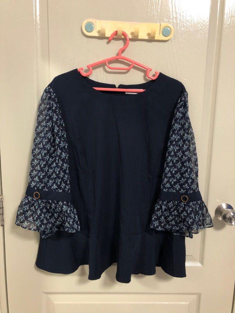plus size peplum top uk