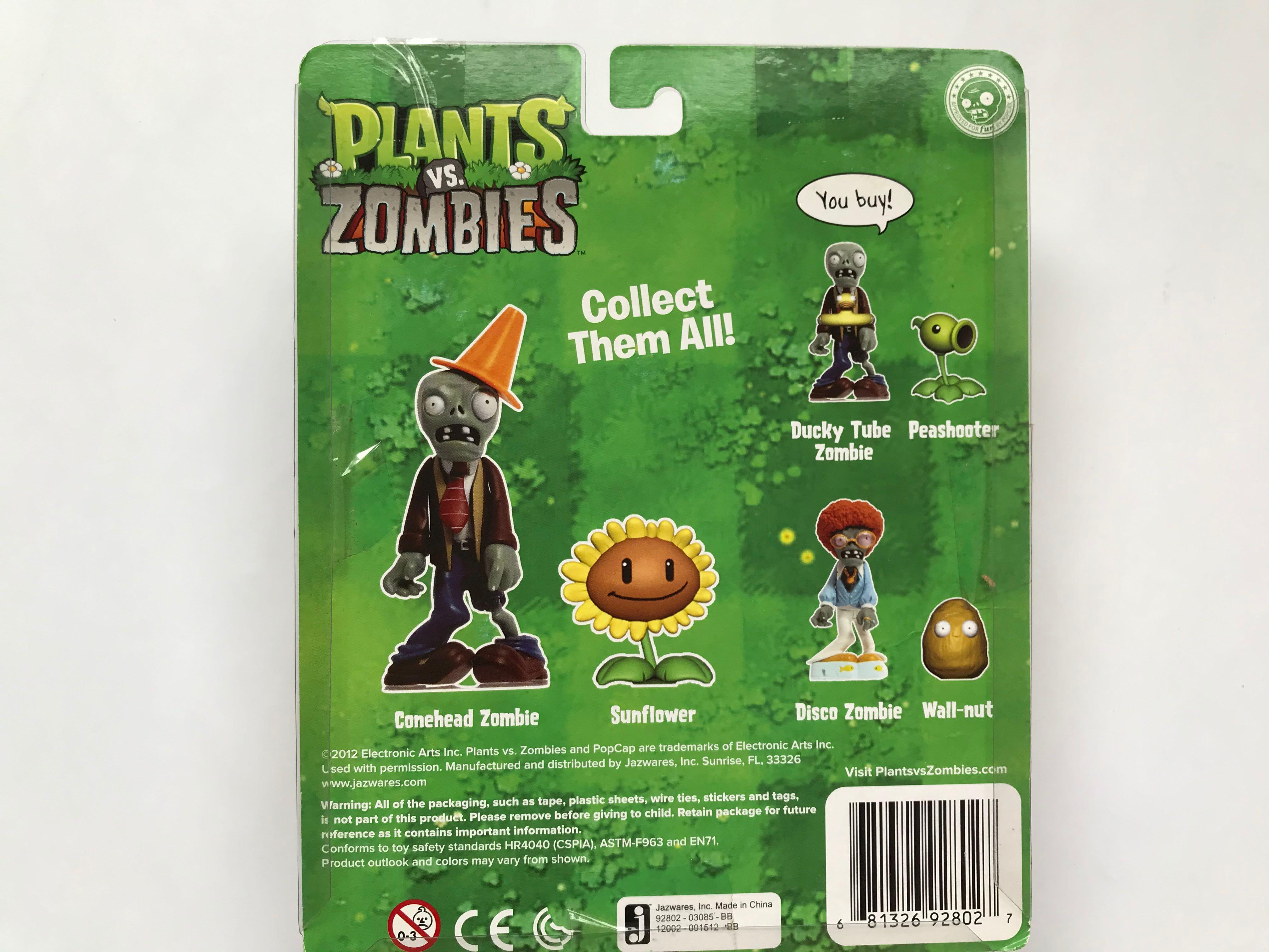 Plants vs. Zombies Fun-Dead Figures Disco Zombie & Wallnut Figure