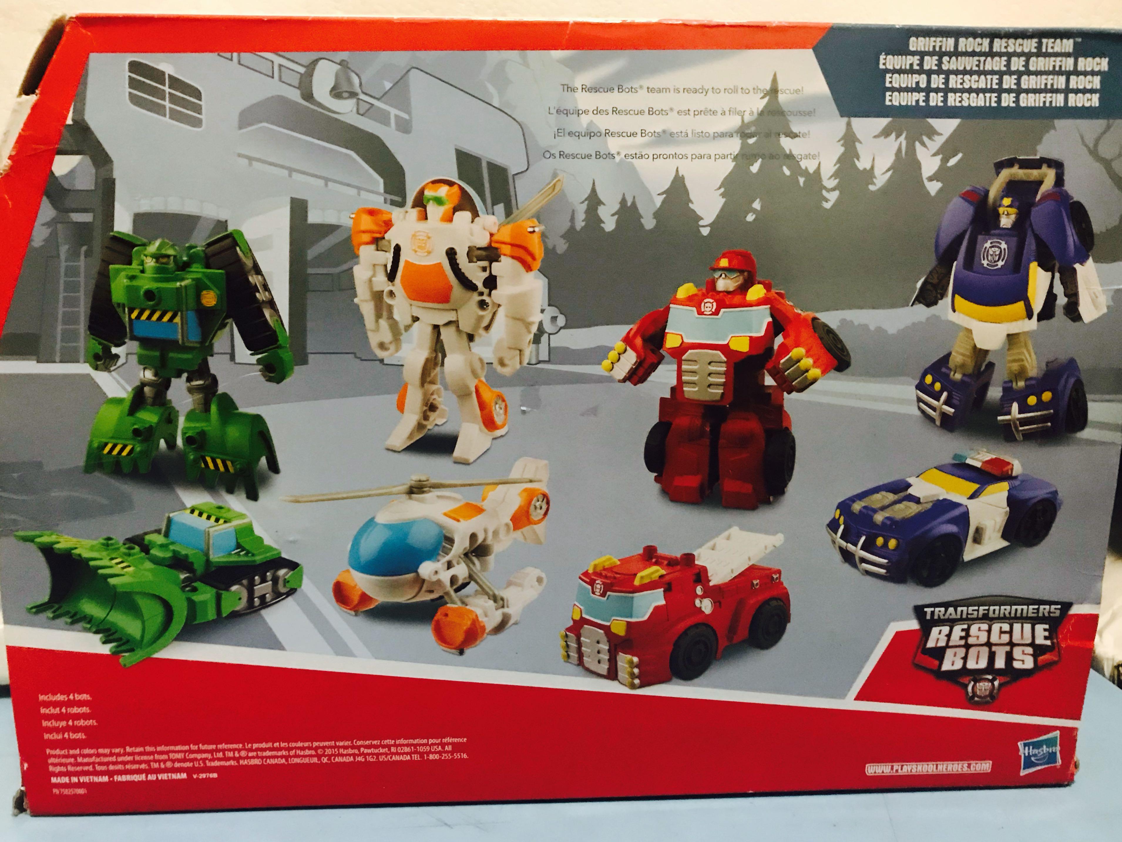 Playskool Heroes Transformers Rescue Bots Griffin Rock Rescue Team