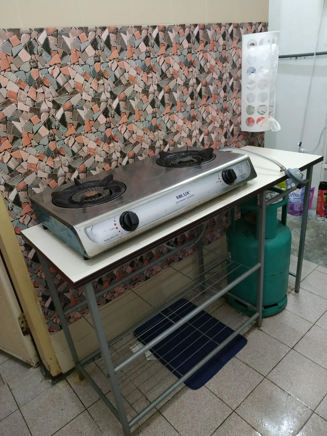 Rak Meja Dapur Gas Kitchen Stove Rack Tile Top Kitchen Appliances On Carousell