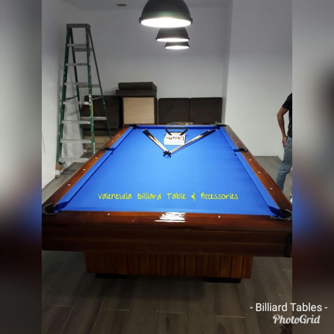 Refurbished Puyat Style Standard Billiard Table, Sports Equipment