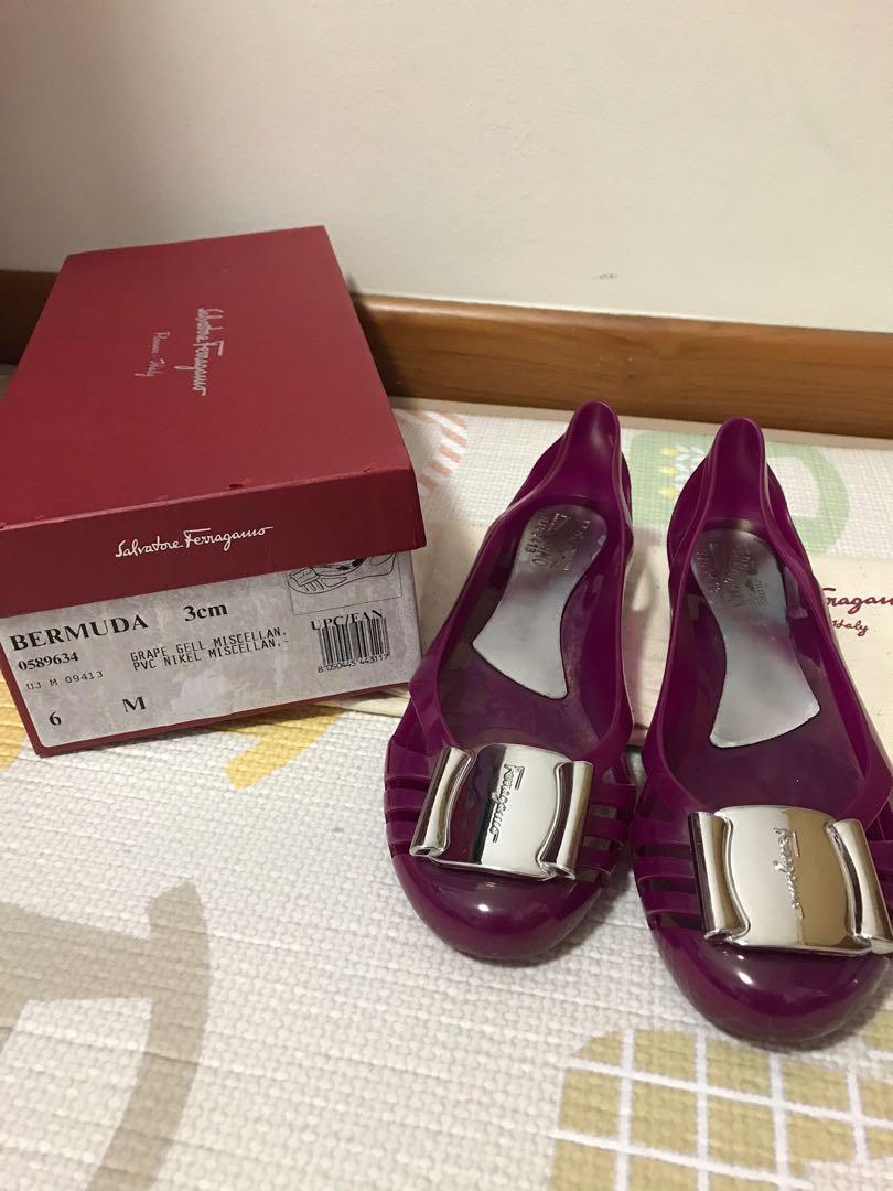 salvatore ferragamo jelly shoes original