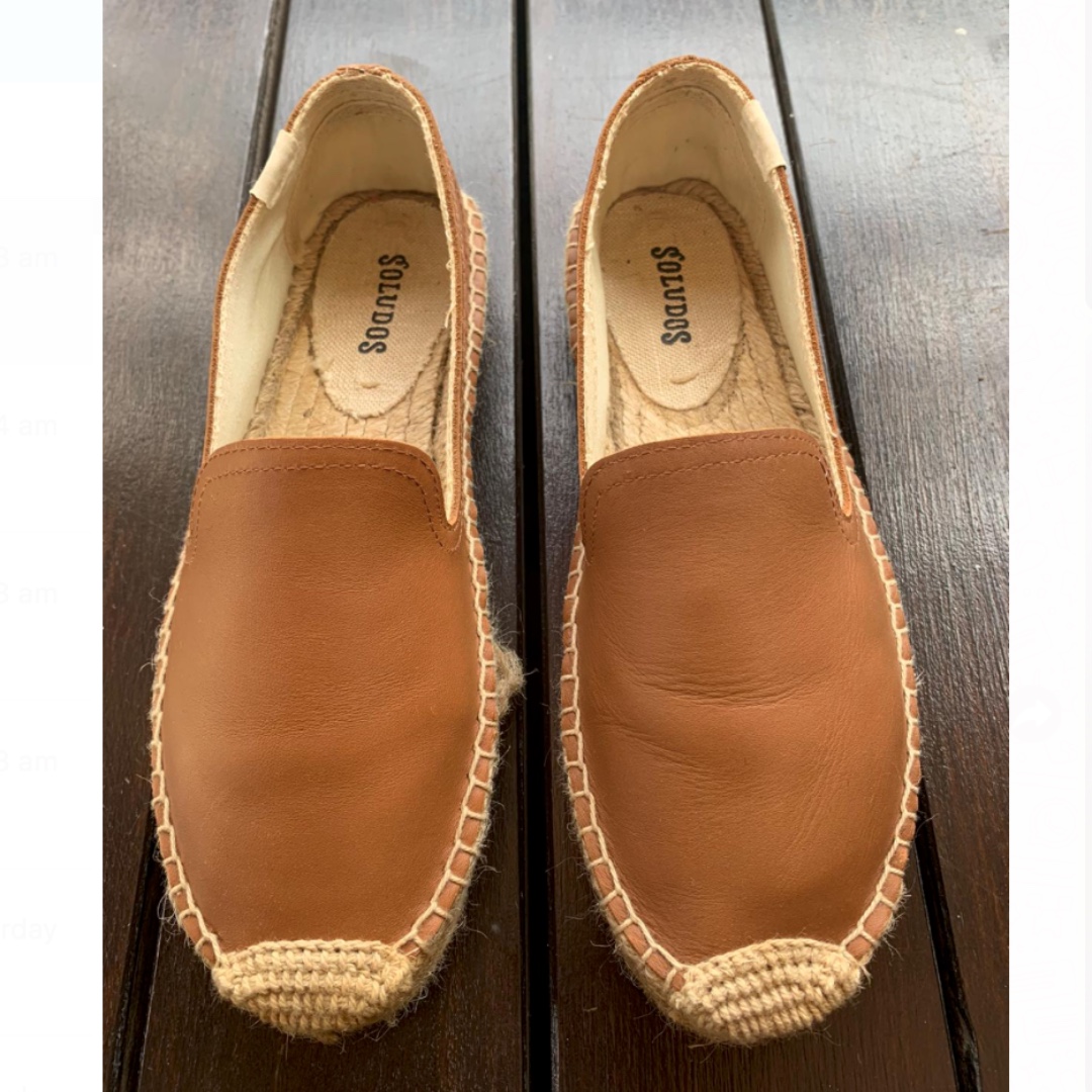 soludos leather platform smoking slipper