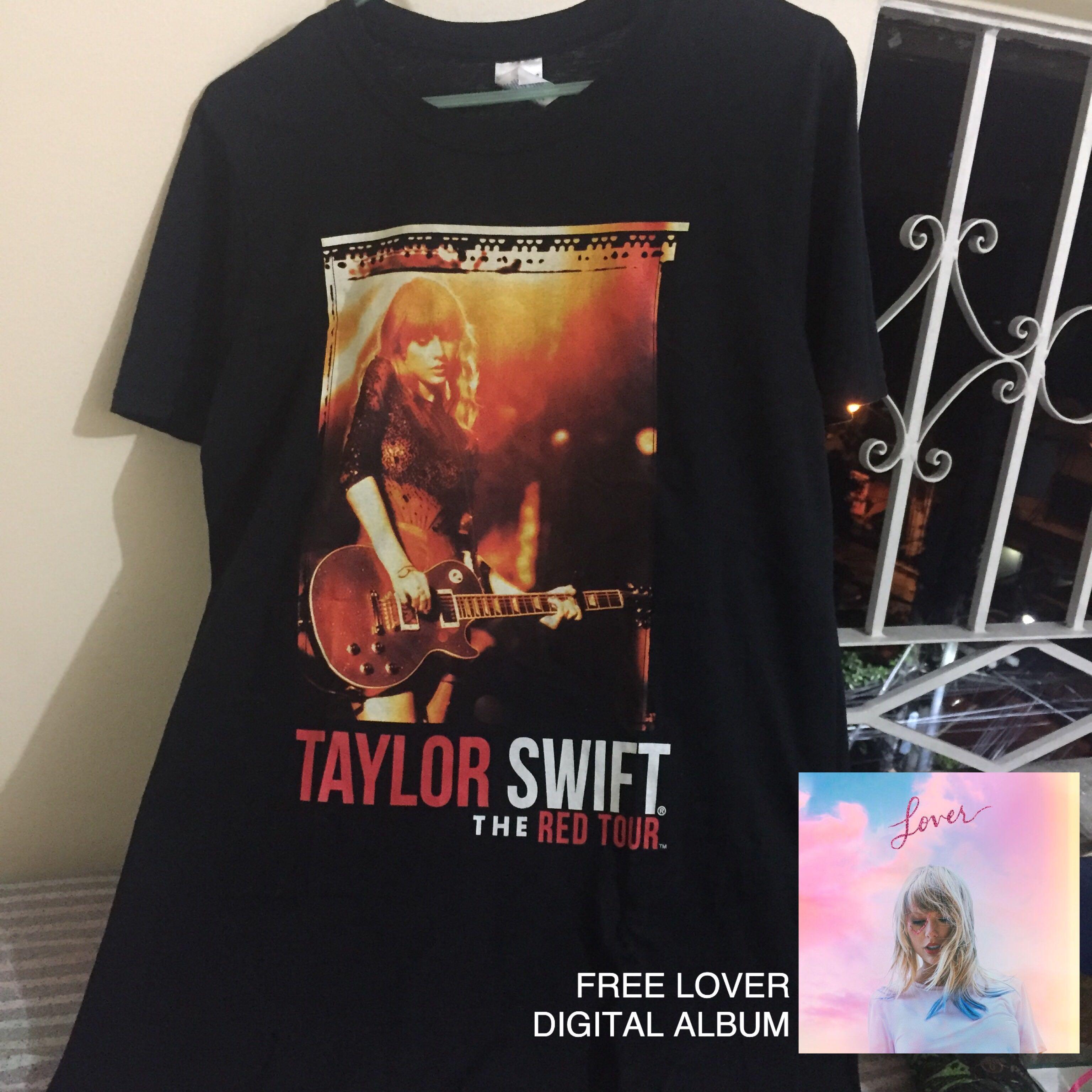 Taylor Swift The Red Tour Black Shorts Tee Men S Fashion