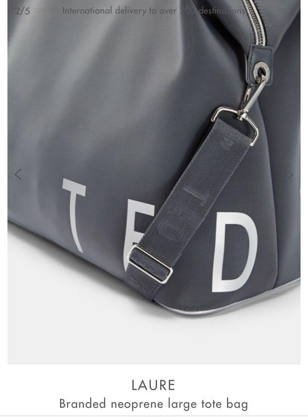 Ted Baker LAURE Branded neoprene large tote bag 1 piece only