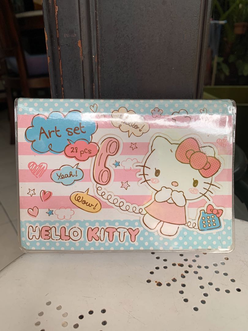 Tempat Pensil Hello Kitty Art Set Pensil Warna Color Pencil coloring
