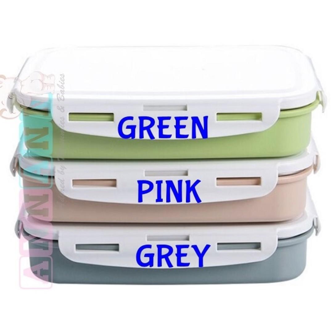 Thermal Insulated Divided Compartment Plate★Lunch Box Vacuum Thermos Jar  Flask 304 Stainless Steel★Student Kids Office