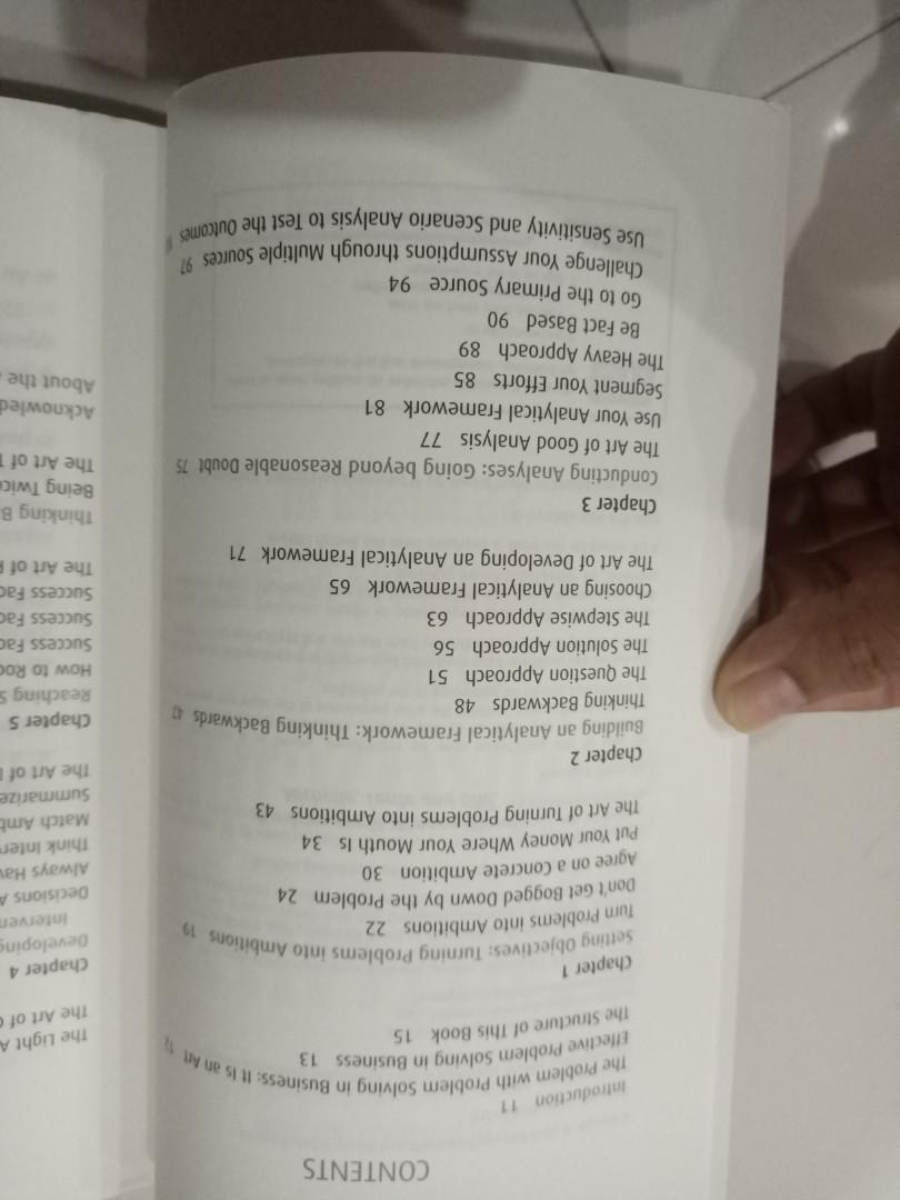 thinking backwards the art of problem solving in business