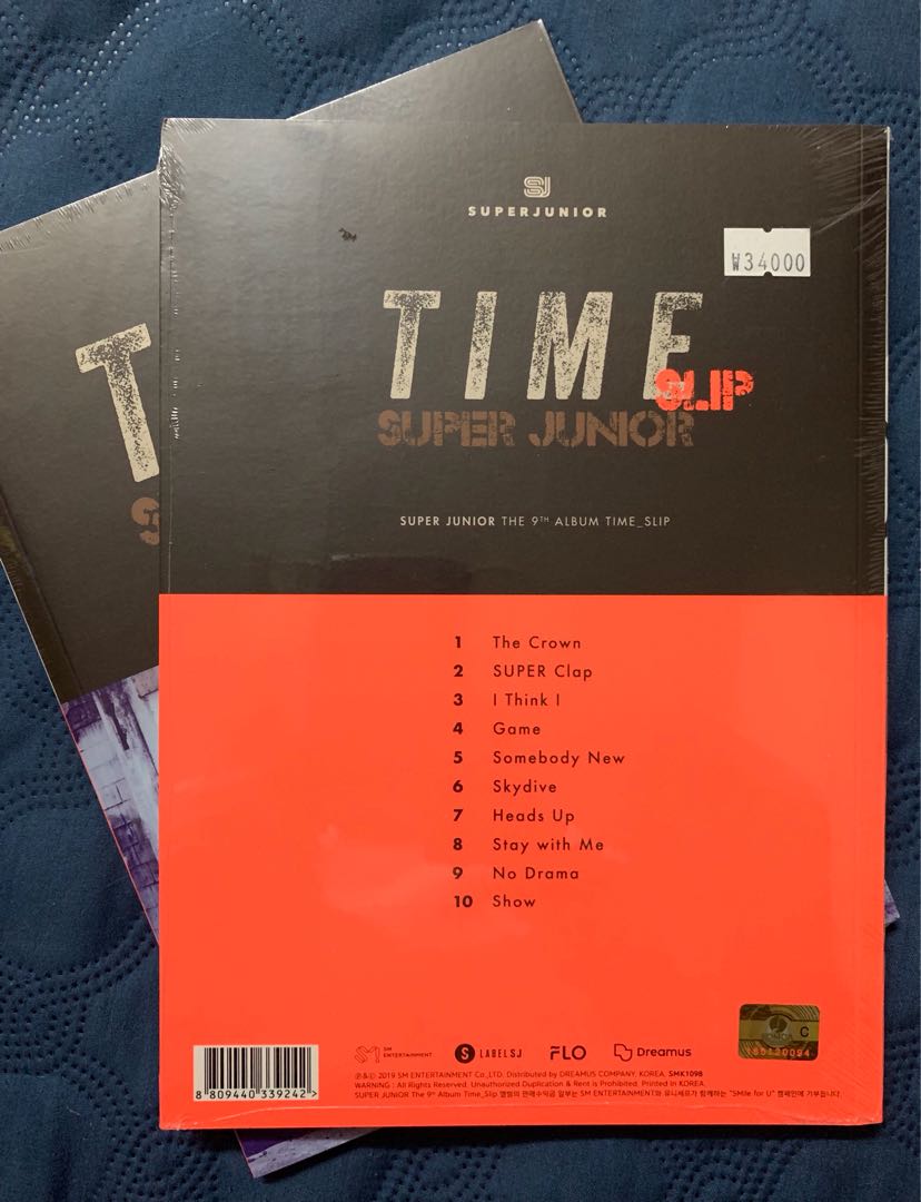 On-hand[Fresh from Korea] wPoster-TIME SLIP-Super Junior (Category: K-Wave Merchandise) located in Quezon City. Submitted by candor_ (Listing ID 260070815, Image 2). Description: ON-HAND. Bought straight from SEOUL. No need to wait for a month when bought online. Get it within a week! Guaranteed. Unopened. Inclusions: - (1) Time Slip Album - (1) Official Poster .