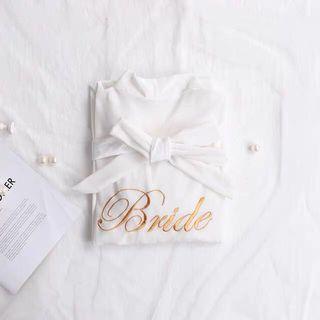 Bridal bride robe