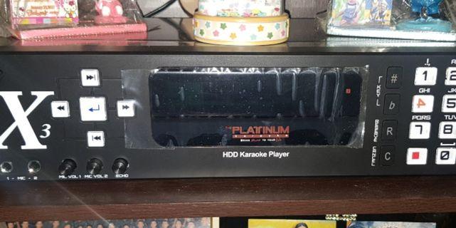 Platinum X3 HDD karaoke player