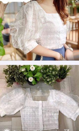 Korea tops truffle white (elite yah dpkenya) high fashion bkn ABAL2