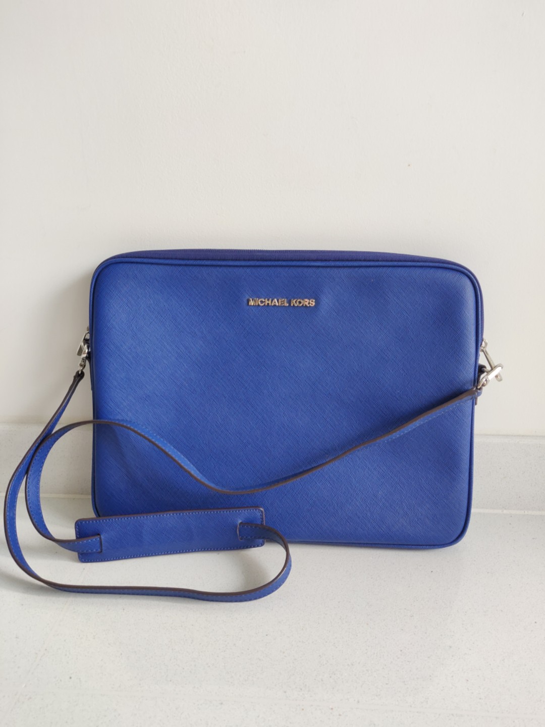 Michael kors laptop handbag blue store
