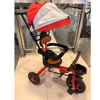 3in1 stroller bike Rubber gulong and leather seats