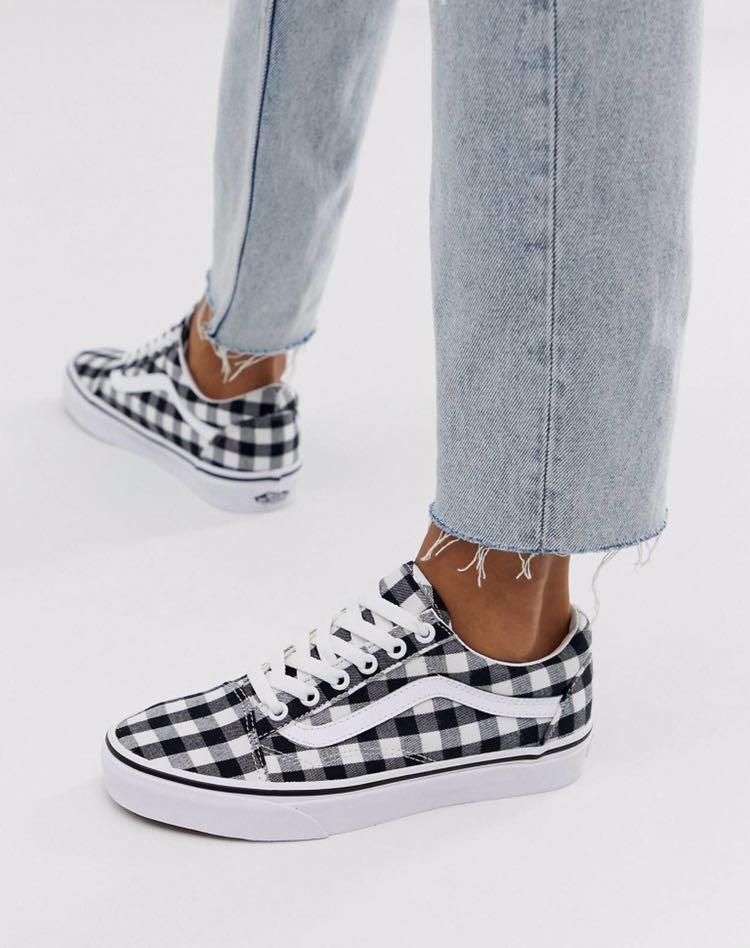 gingham vans old skool