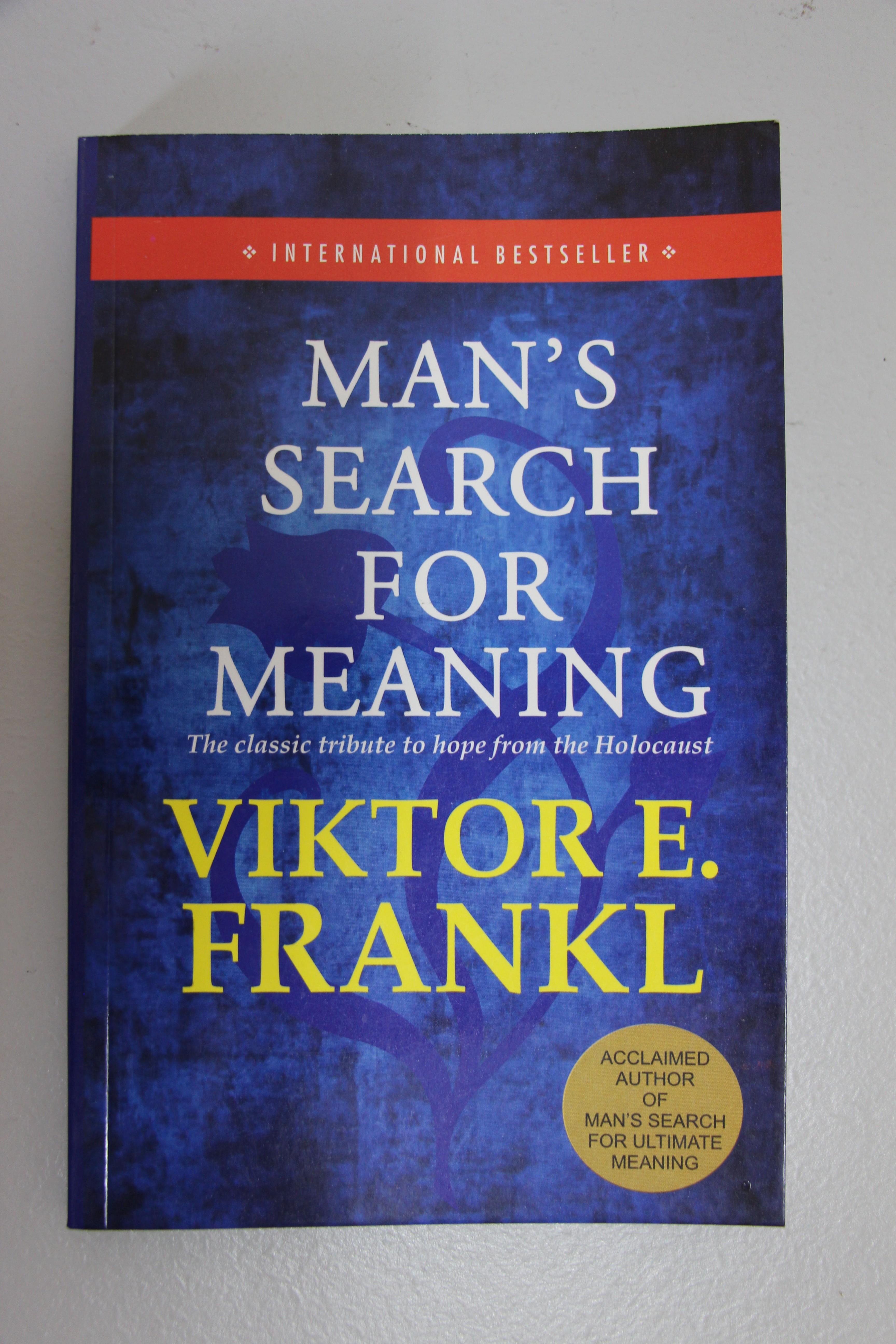Book Man S Search For Meaning By Victor E Frankl Books Stationery Books On Carousell