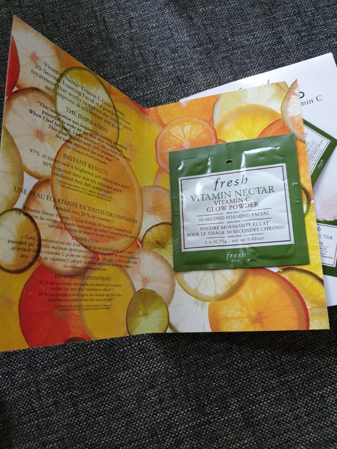 Brand new Fresh vitamin nectar vitamin c glow powder, Health