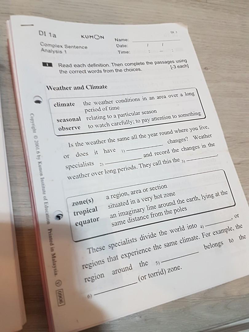 brand new kumon worksheets hobbies toys books magazines assessment books on carousell
