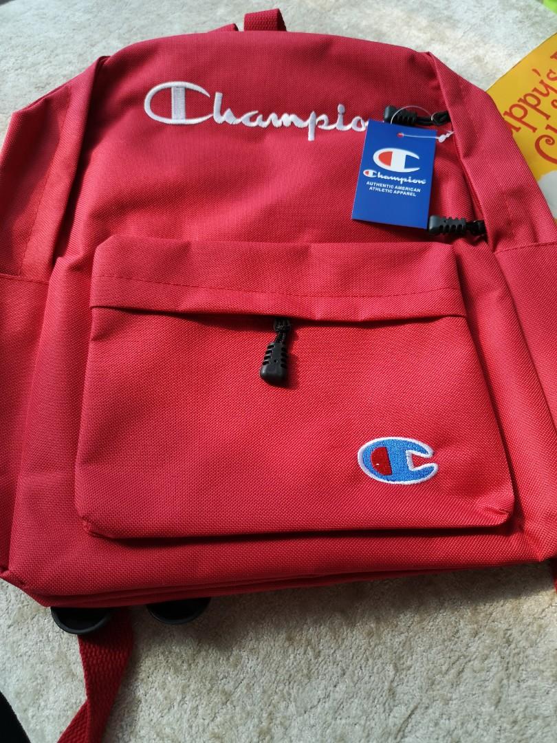 maroon champion backpack