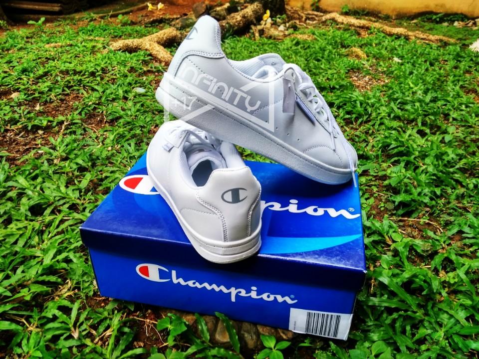 Champion Shoes Rally Rallye Rainure White Unisex Original Sepatu Sneakers Pria Wanita Unisex