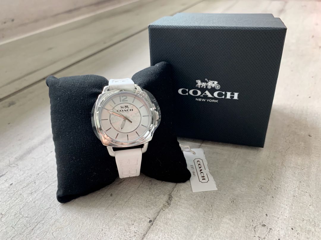 Coach boyfriend sale watch silver