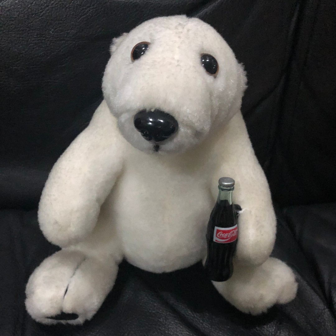 Coca cola polar bear plush in bottle discount