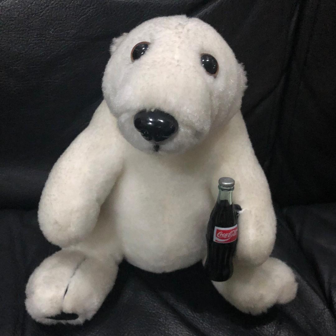 Coca cola polar bear plush in bottle hot sale