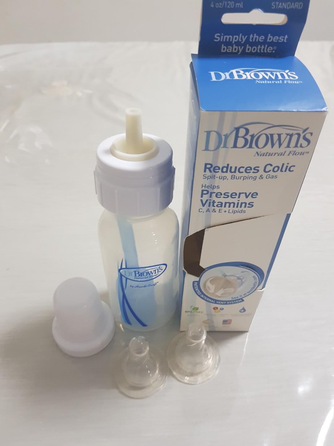 Dr. Brown's Natural Flow Bottle Level 1 0 + Months 4 oz (120 ml)