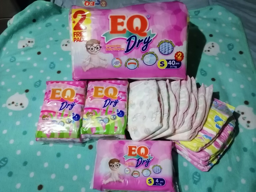 EQ Dry Diaper (TAKE ALL), Babies & Kids, Bathing & Changing, Diapers