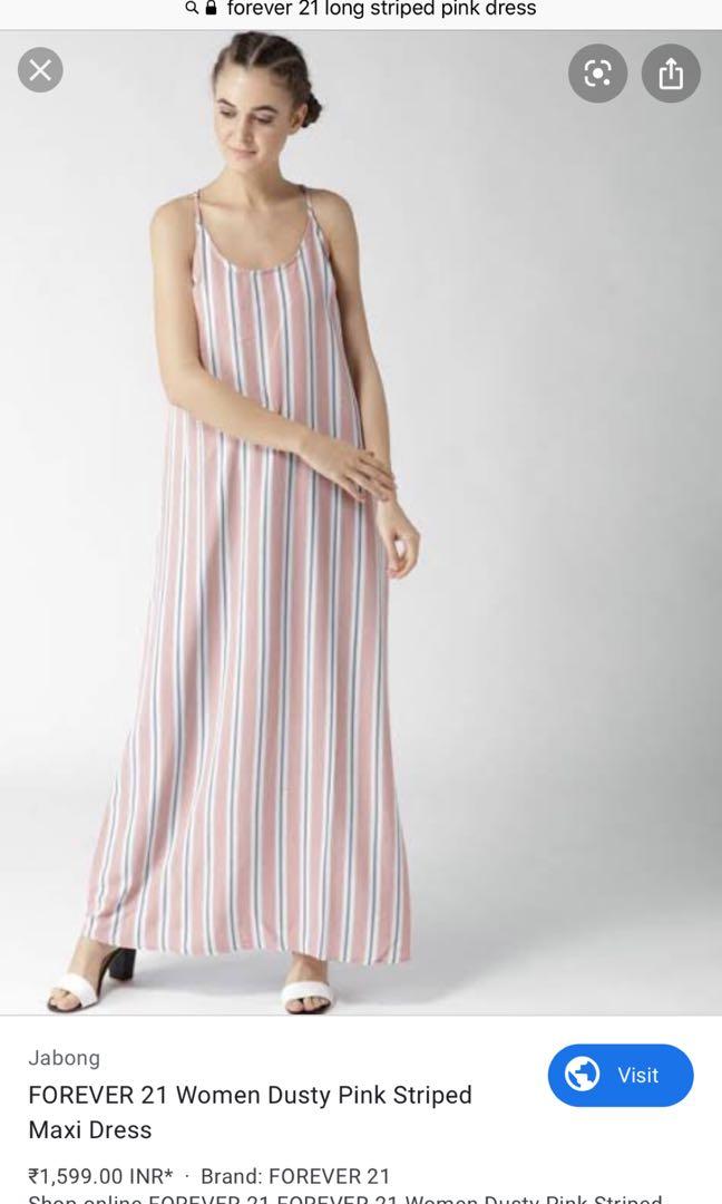 Forever 21 sales striped maxi dress