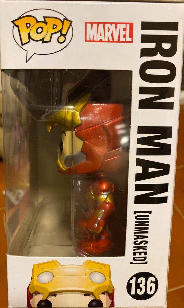 funko pop iron man unmasked civil war