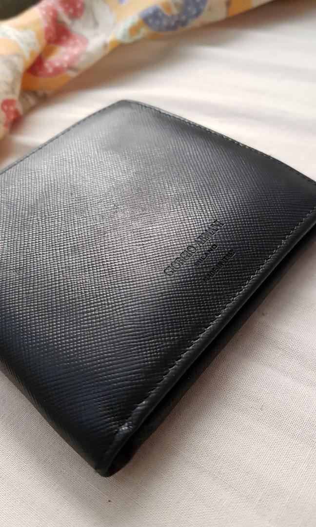 Giorgio Armani leather wallet, Men's 
