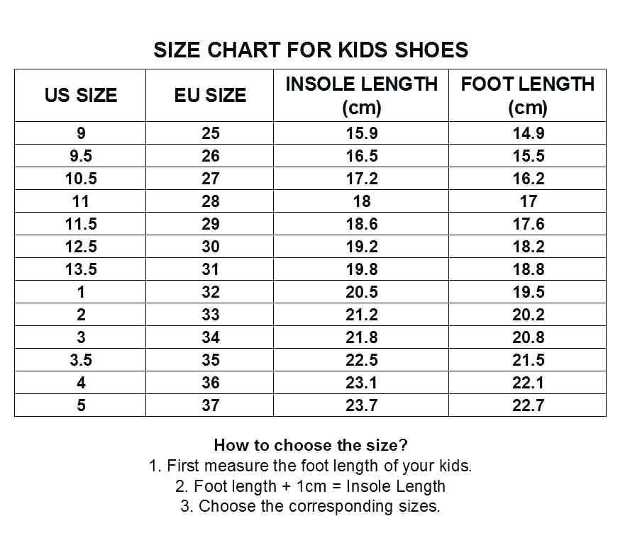childrens size 6 shoes in european